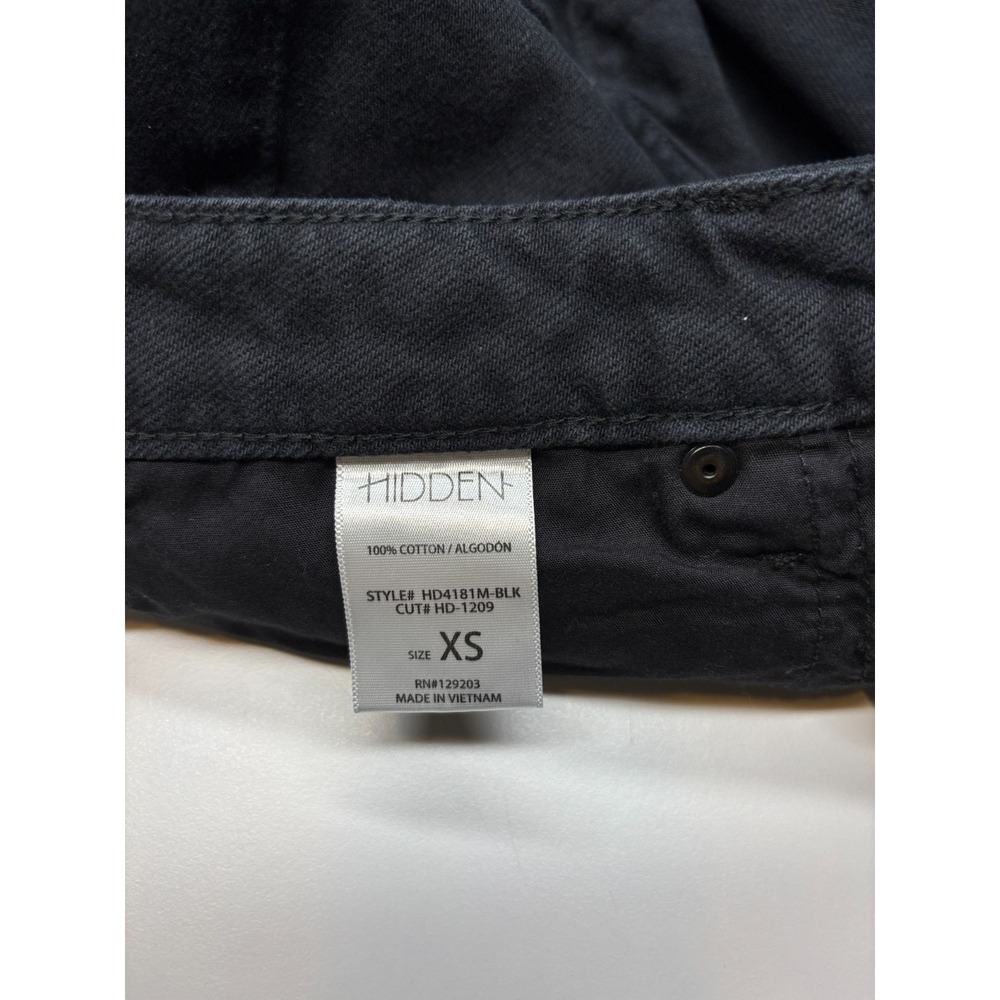 Hidden Jean Shorts Womens XS Black 100% Cotton Cut Offs - Picture 6 of 11
